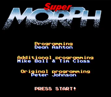 Super Morph (Europe) screen shot title